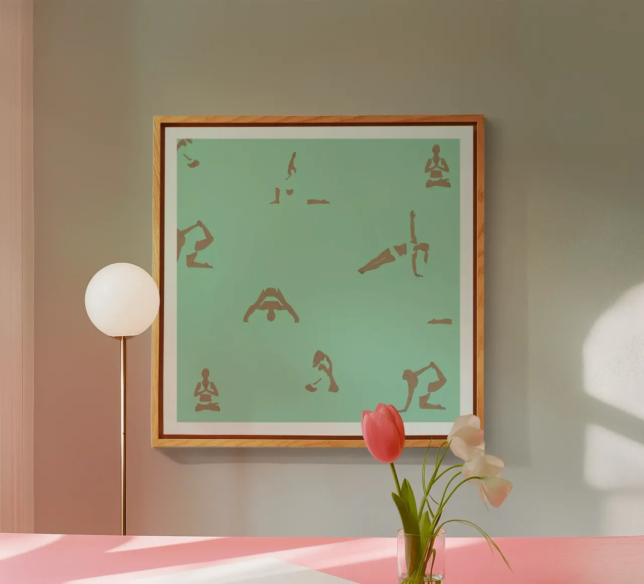 Yoga Practice 13 plexiglass da Sandra De Leon