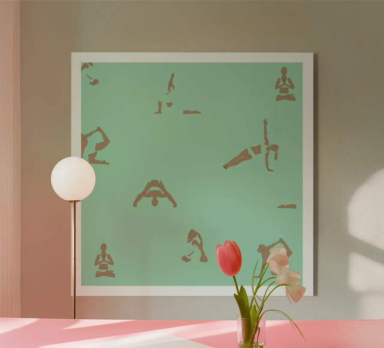 Yoga Practice 13 plexiglass da Sandra De Leon