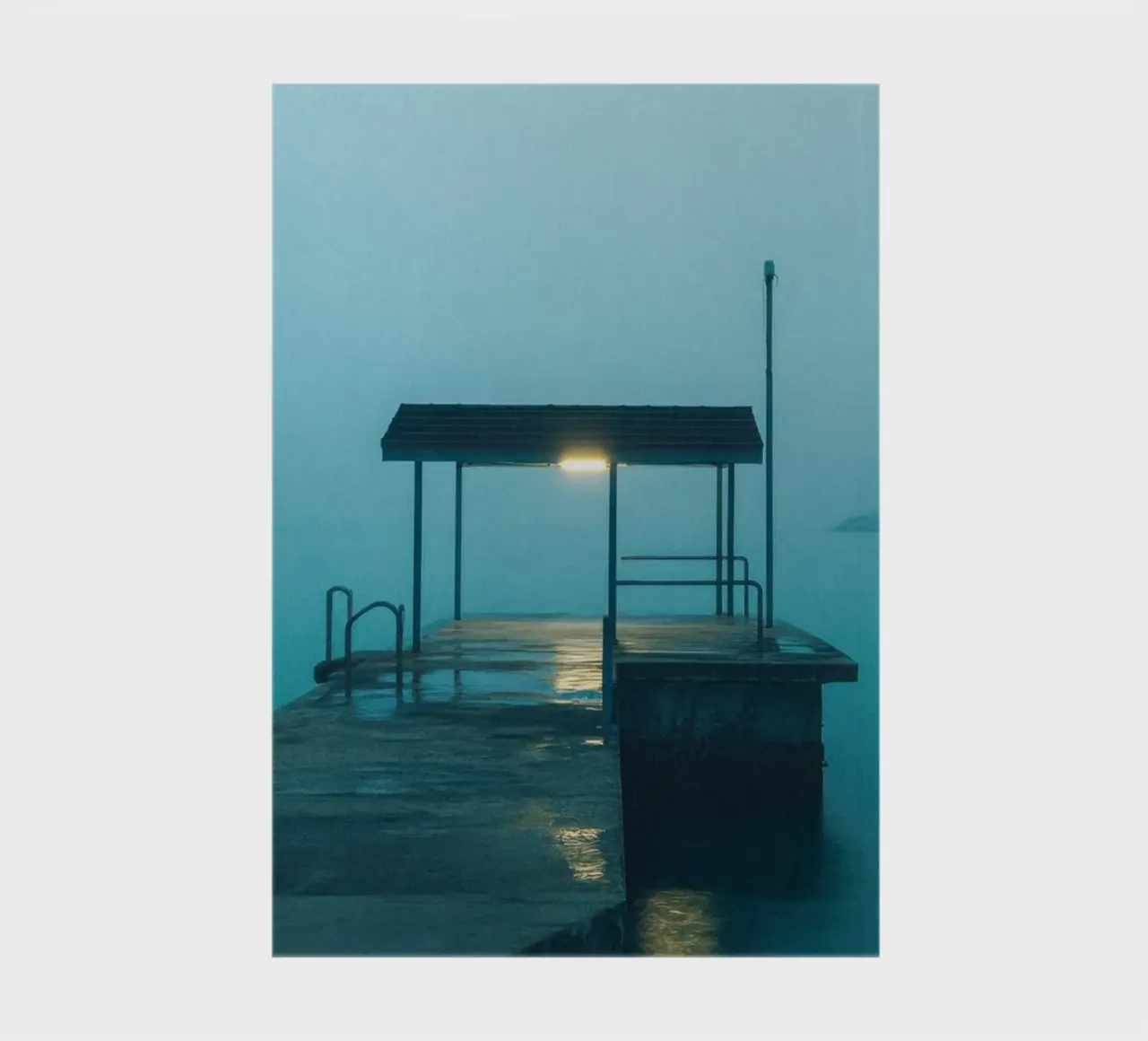 Illuminated solitude in the Bahamas notebook by By Night