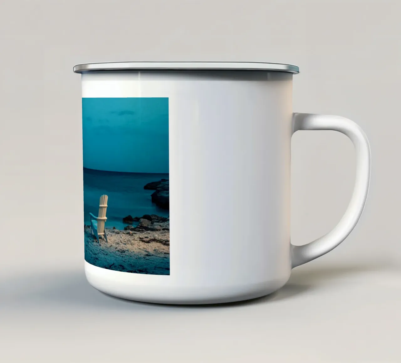 Di fronte all'infinito delle Bahamas tazza in smalto da By Night