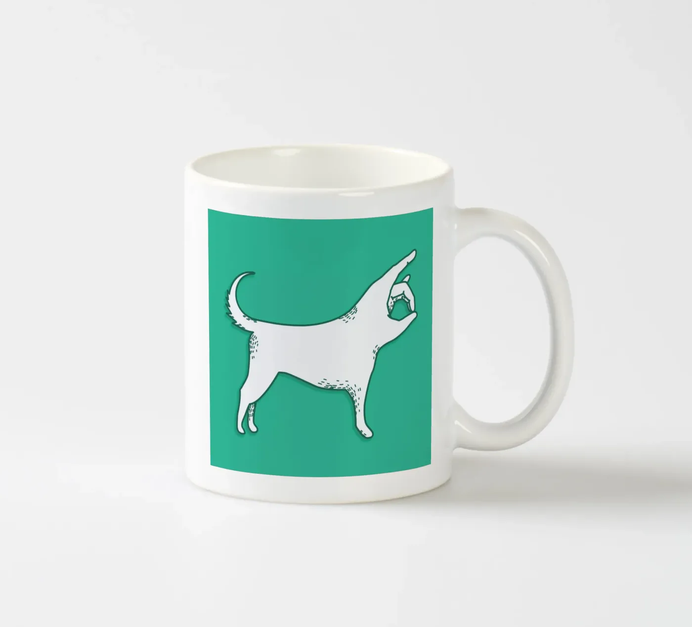 Cane ceramic mug by Anna Fietta