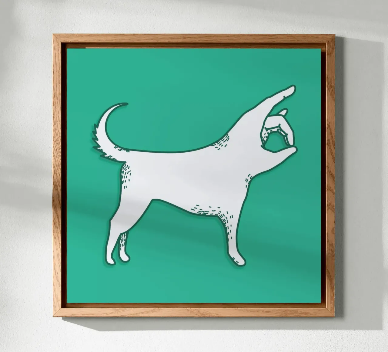 Cane alluminio dibond da Anna Fietta