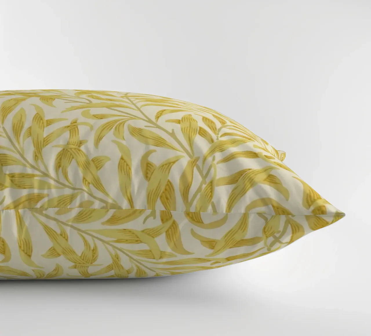 William Morris - Rami di salice, giallo cuscino da William Store
