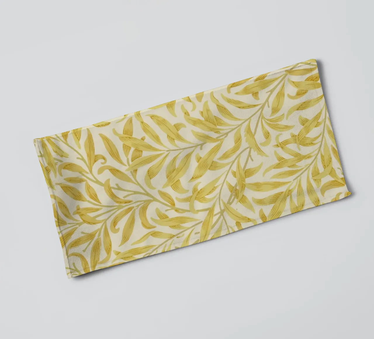 William Morris - Branches de saule, jaune serviette de bain de William Store
