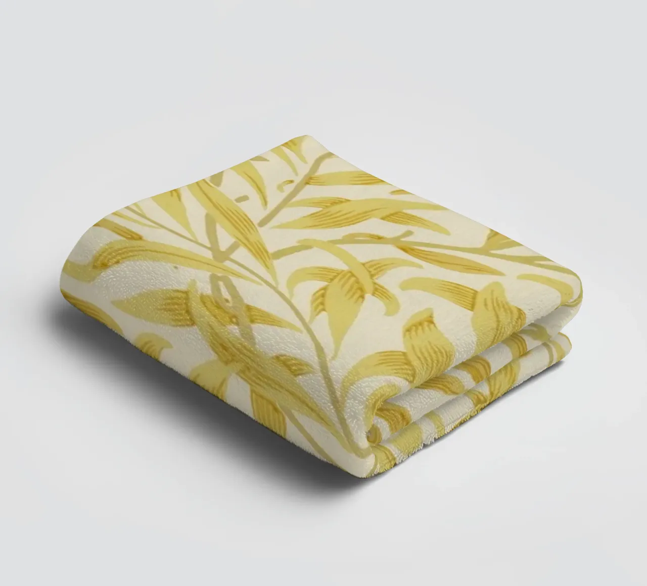 William Morris - Branches de saule, jaune serviette de bain de William Store