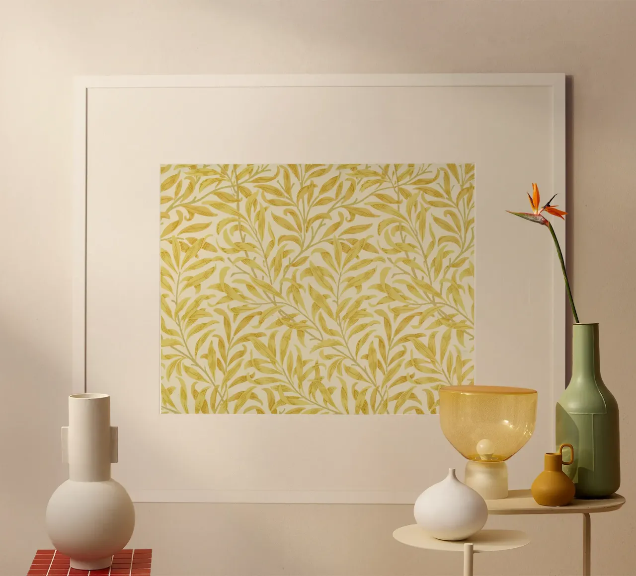 William Morris - Branches de saule, jaune hahnemühle de William Store