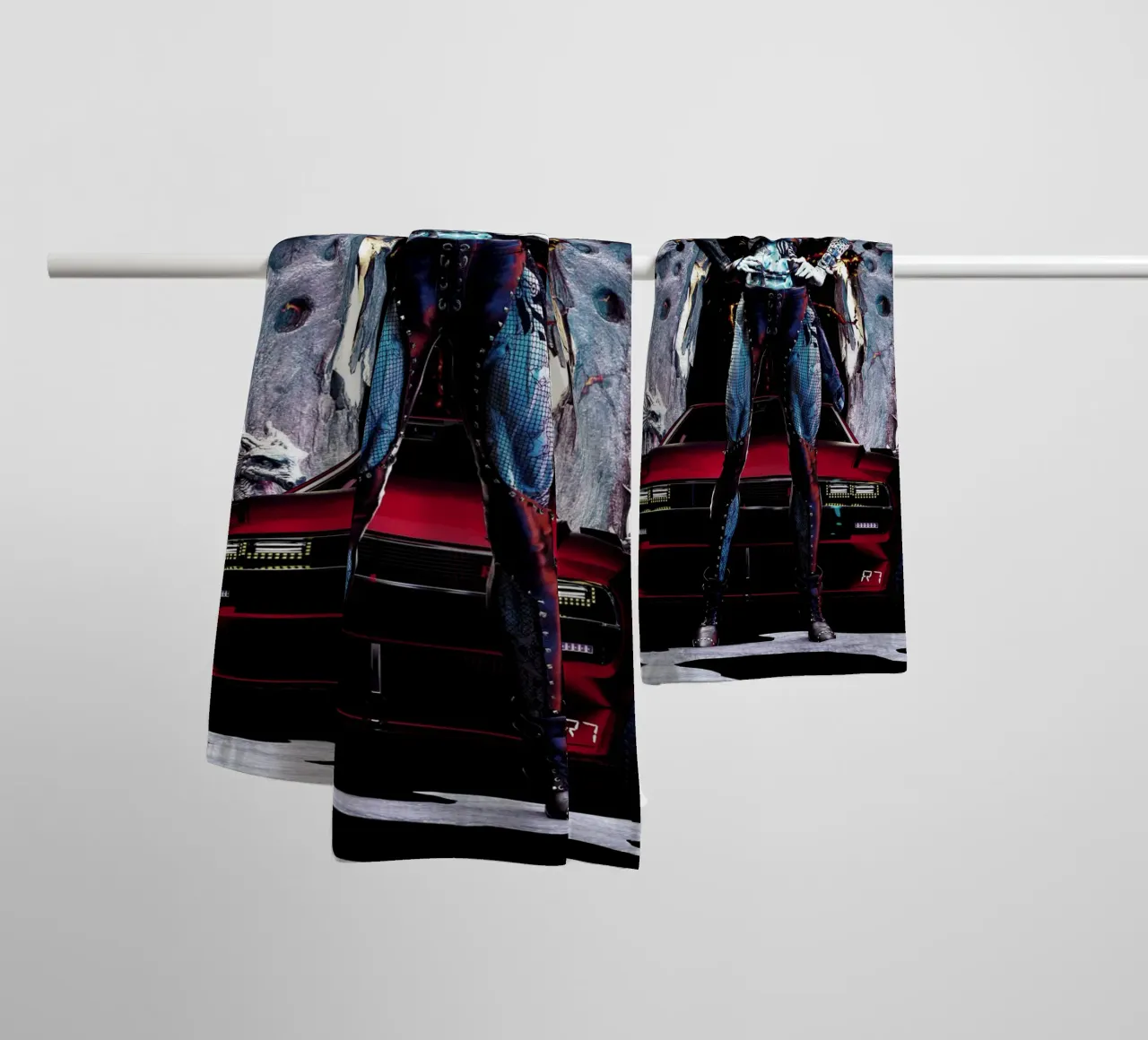 Demi-Mort - Cyber Warrior towel by the-witcher