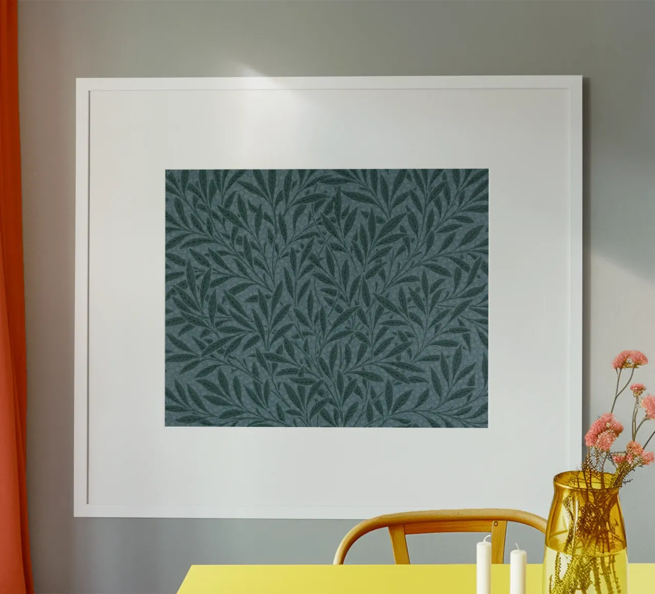 Morris - Rami di salice , blu poster da William Store