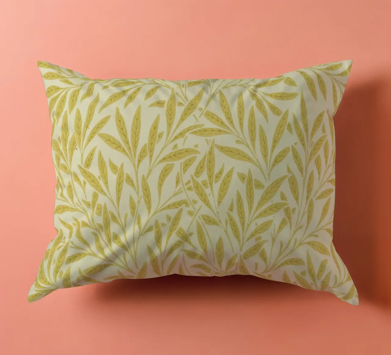 Morris - Rami di salice, giallo cuscino da William Store