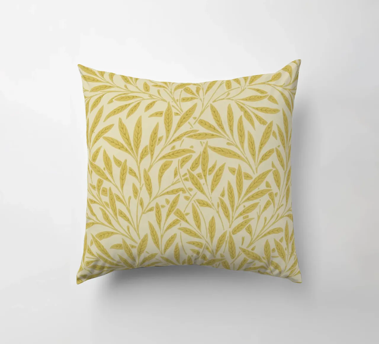 Morris - Rami di salice, giallo cuscino da William Store