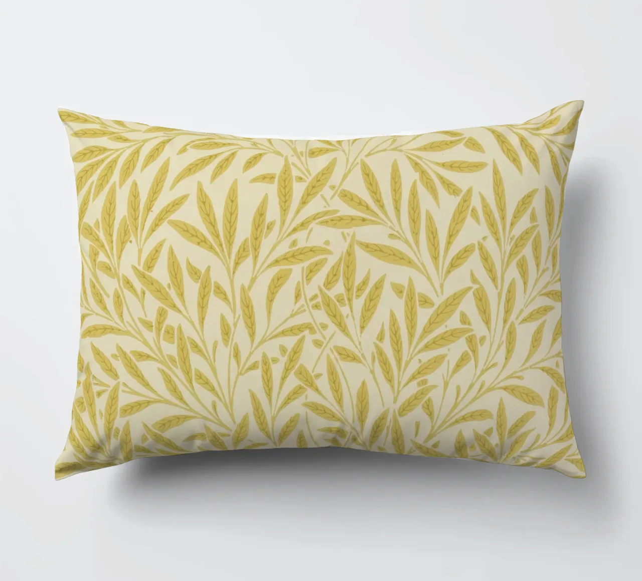 Morris - Rami di salice, giallo cuscino da William Store