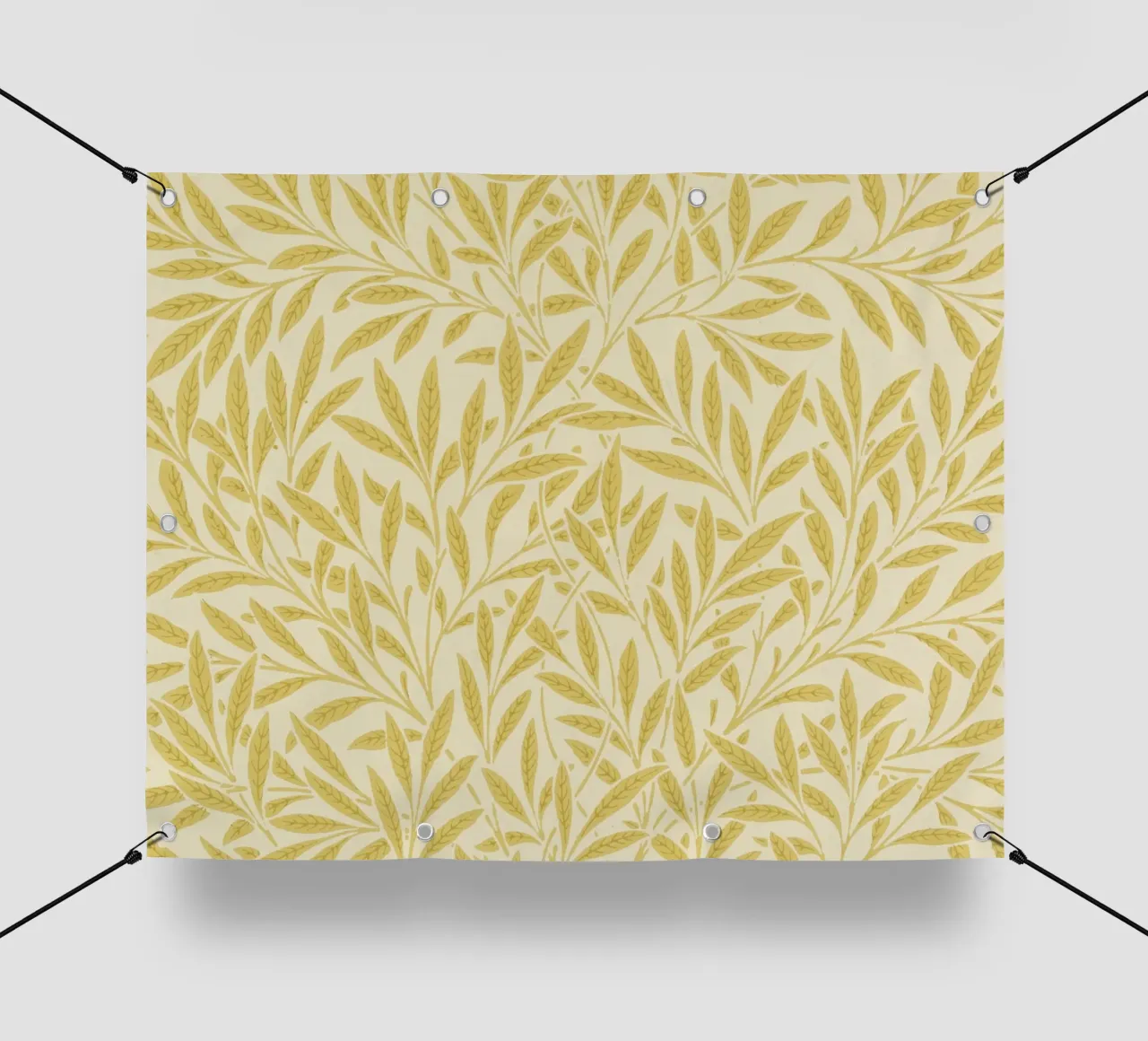 Morris - Rami di salice, giallo telo in pvc da William Store