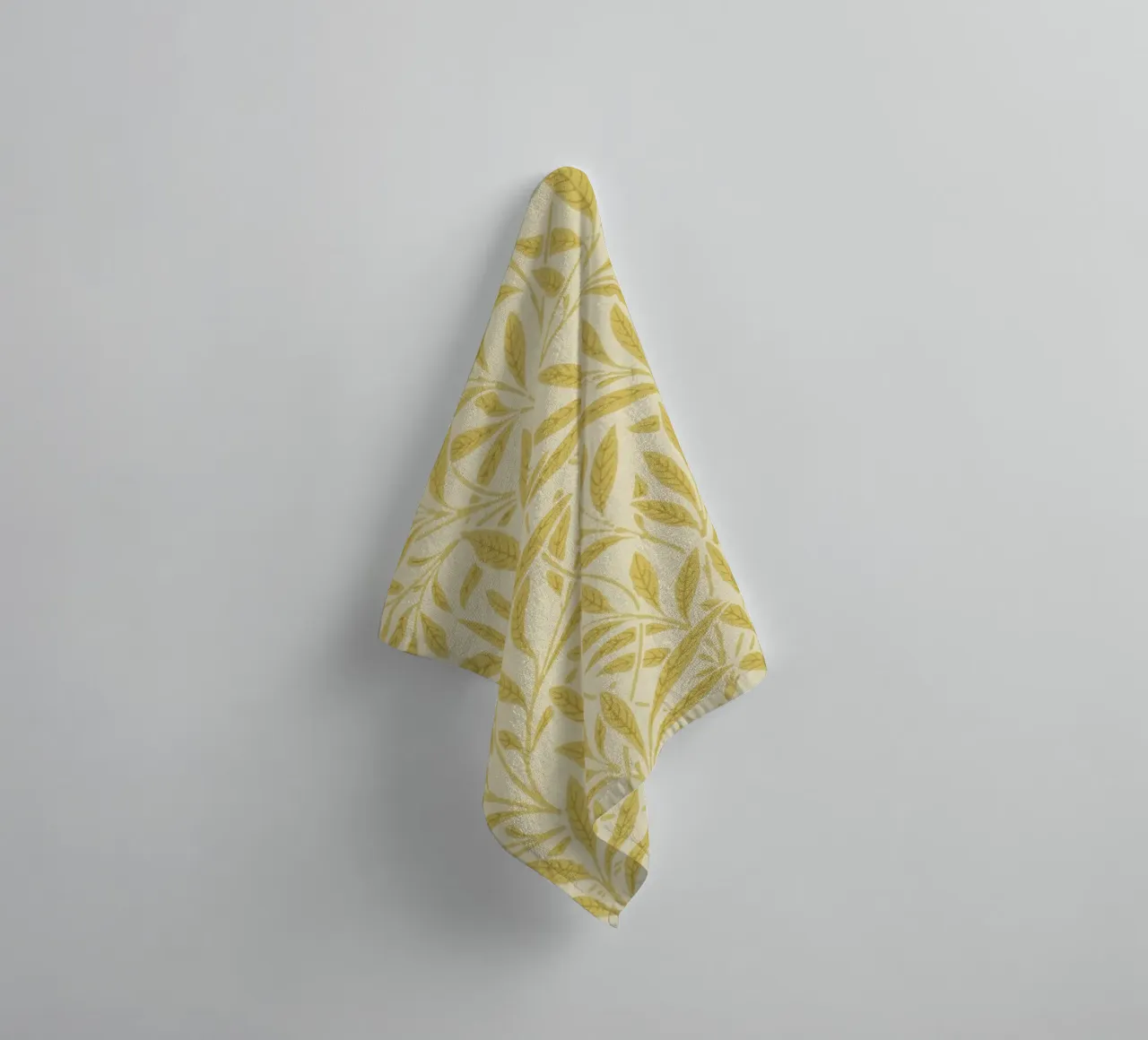 Morris - Branches de saule, jaune serviette de bain de William Store