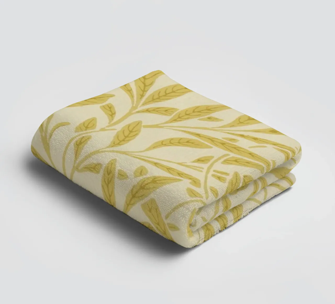 Morris - Branches de saule, jaune serviette de bain de William Store