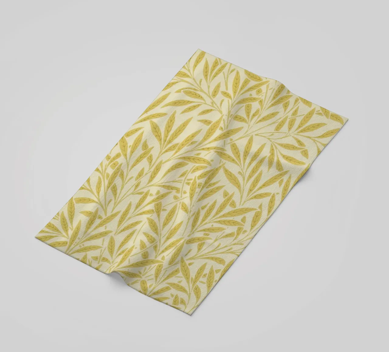 Morris - Branches de saule, jaune serviette de plage de William Store