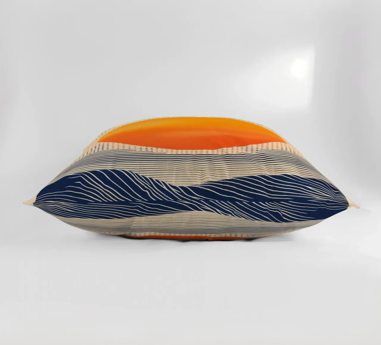 Digital Sunset By The Sea | Artprint cuscino da Autofocus