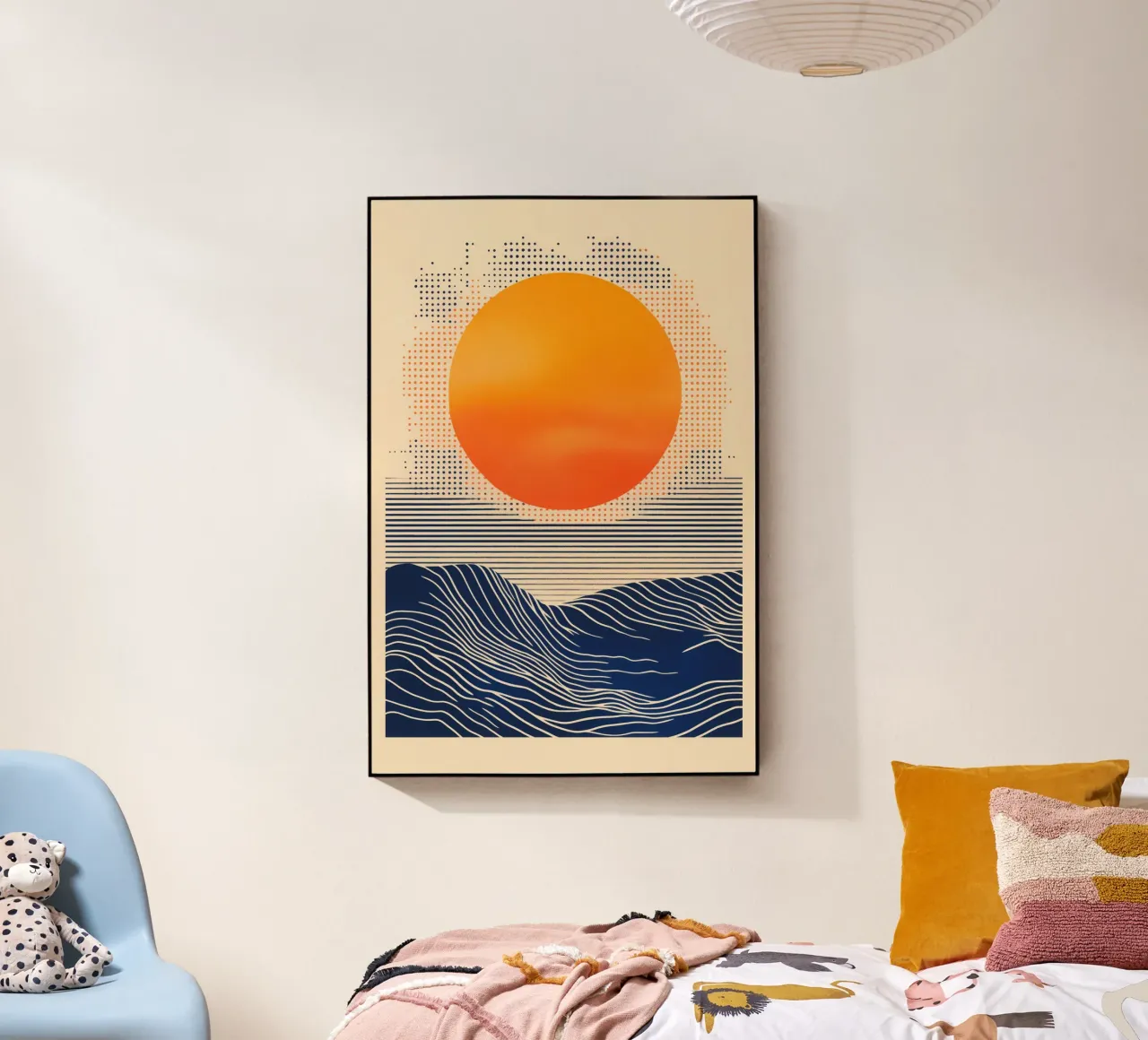 Digital Sunset By The Sea | Artprint plexiglass da Autofocus