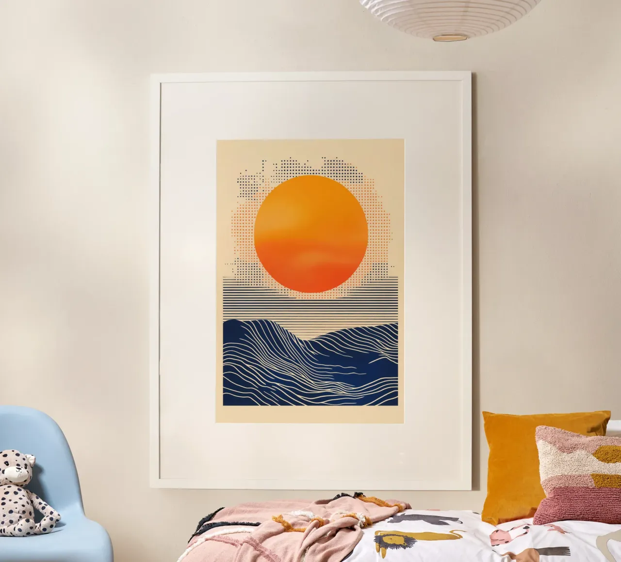 Digital Sunset By The Sea | Artprint carta hahnemühle da Autofocus