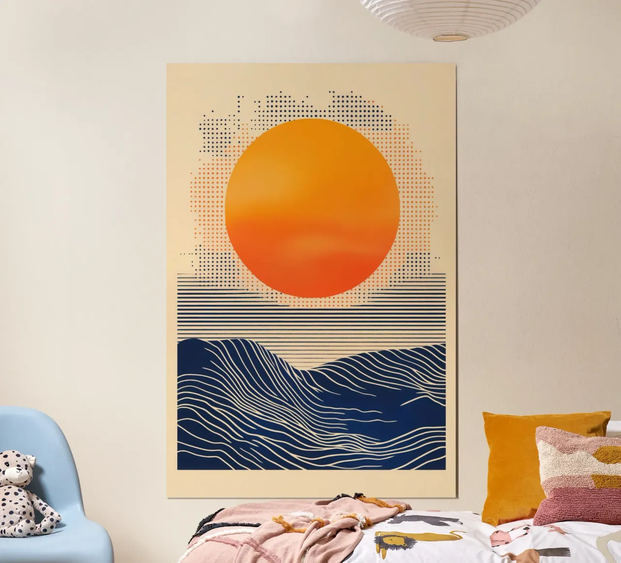 Digital Sunset By The Sea | Artprint carta hahnemühle da Autofocus
