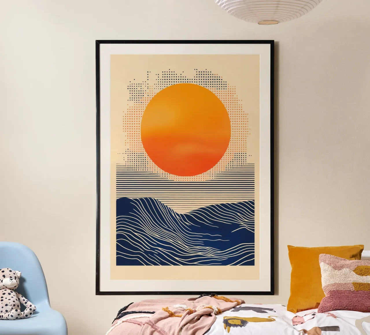 Digital Sunset By The Sea | Artprint carta hahnemühle da Autofocus