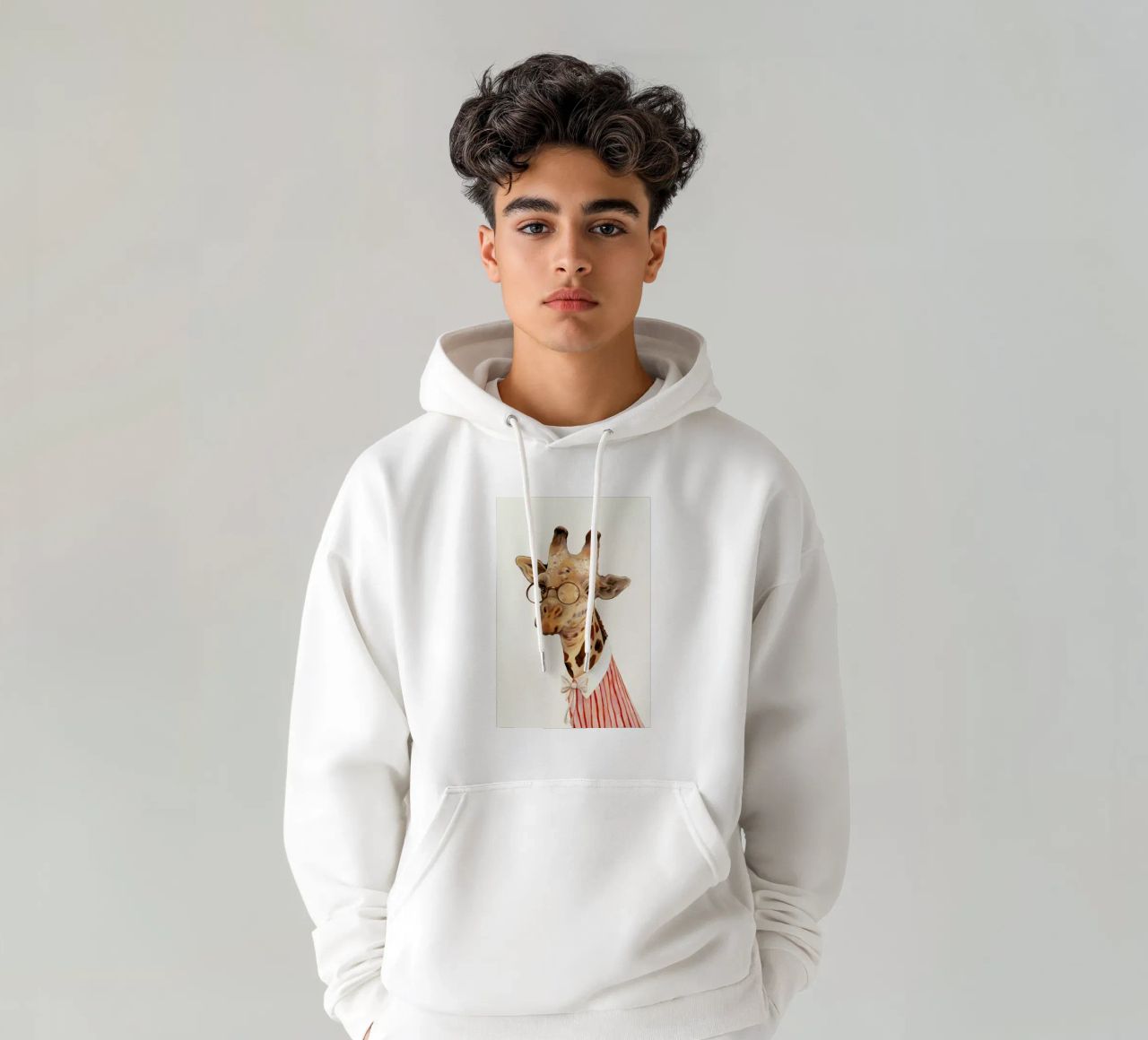 Ms Giraffe felpa con cappuccio da Animal Crew
