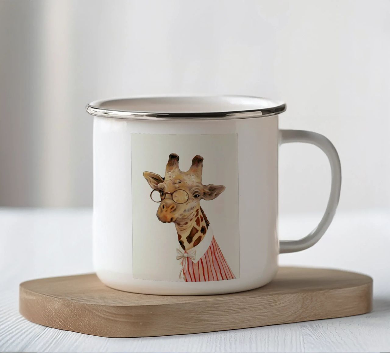 Ms Giraffe tazza in smalto da Animal Crew