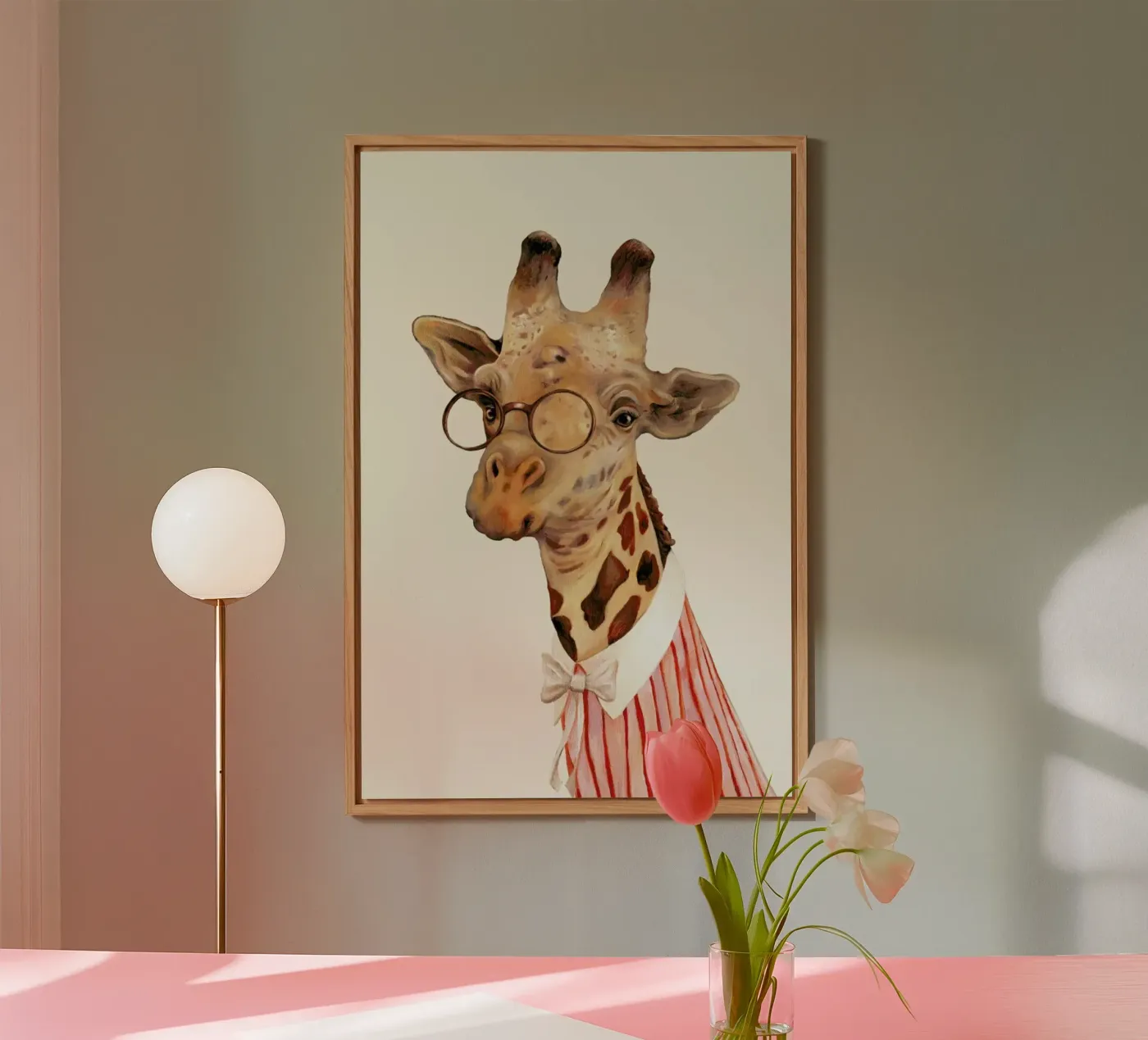 Ms Giraffe alluminio dibond da Animal Crew