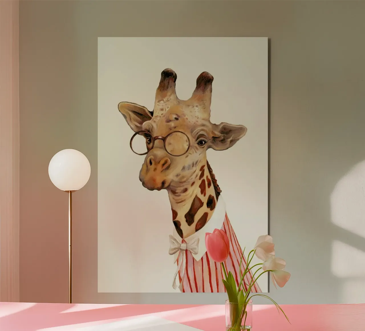 Ms Giraffe alluminio dibond da Animal Crew
