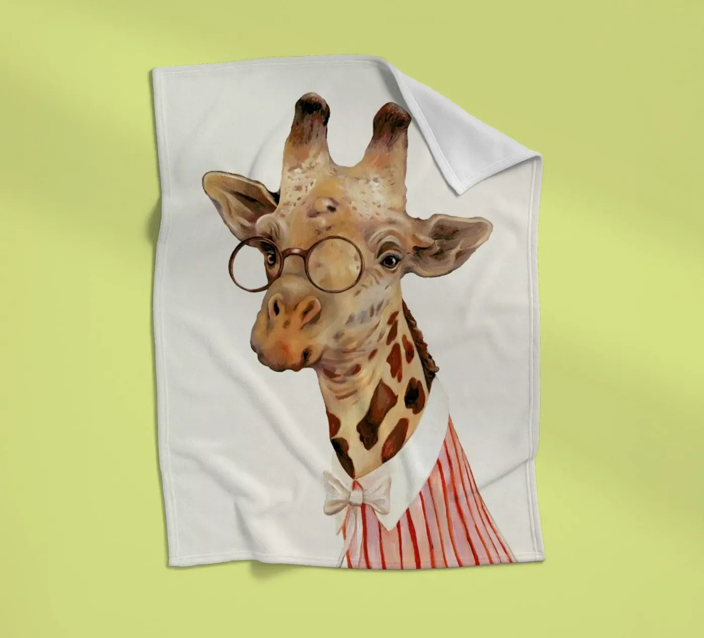 Ms Giraffe fleece blanket by Animal Crew