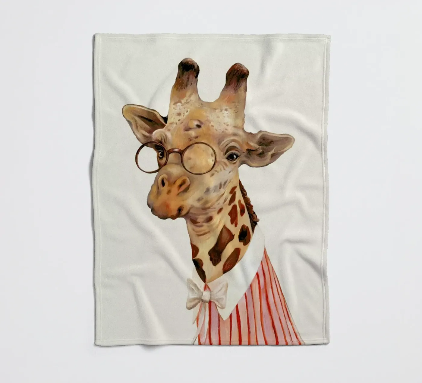 Ms Giraffe fleece blanket by Animal Crew