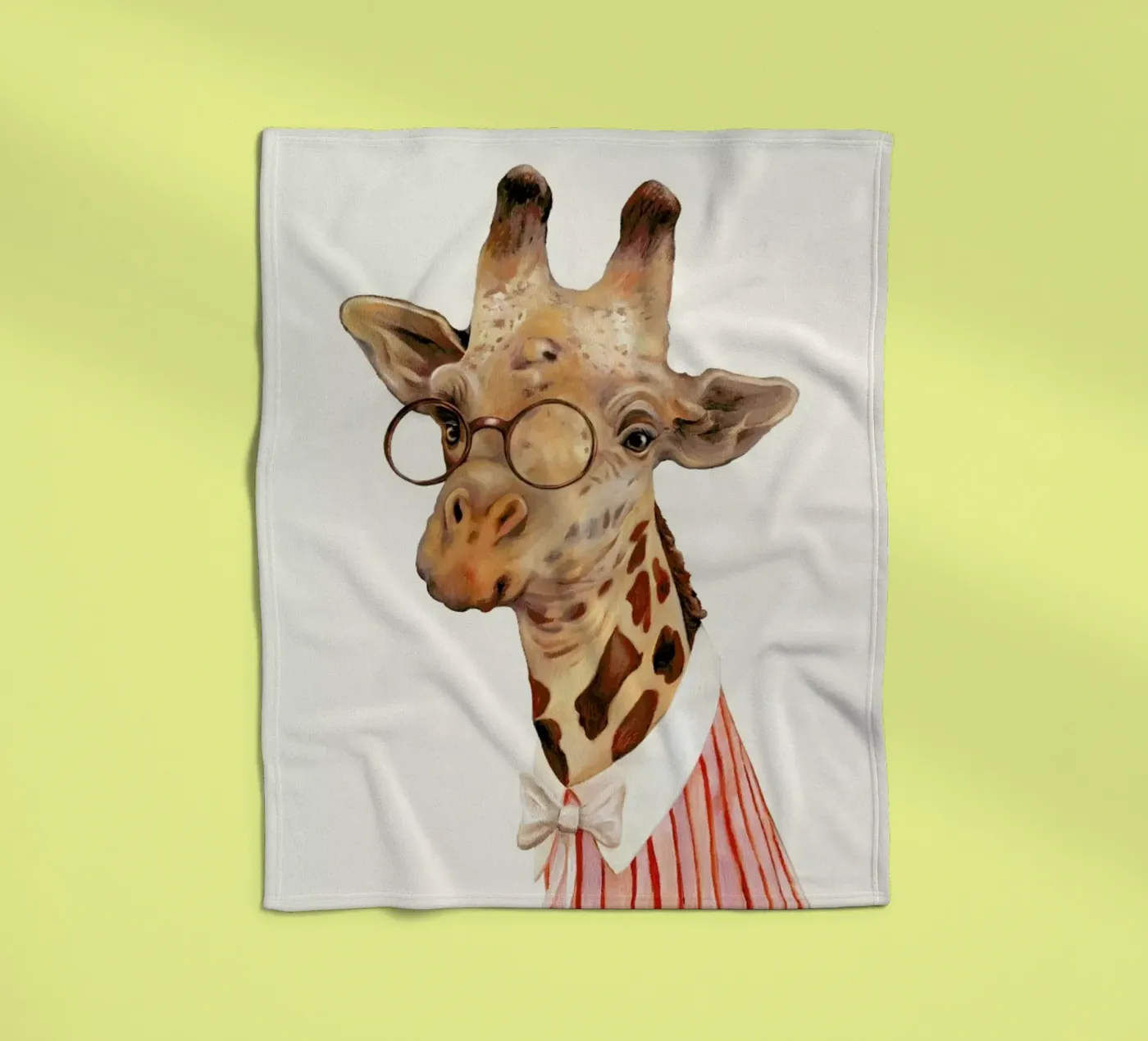 Ms Giraffe fleece blanket by Animal Crew