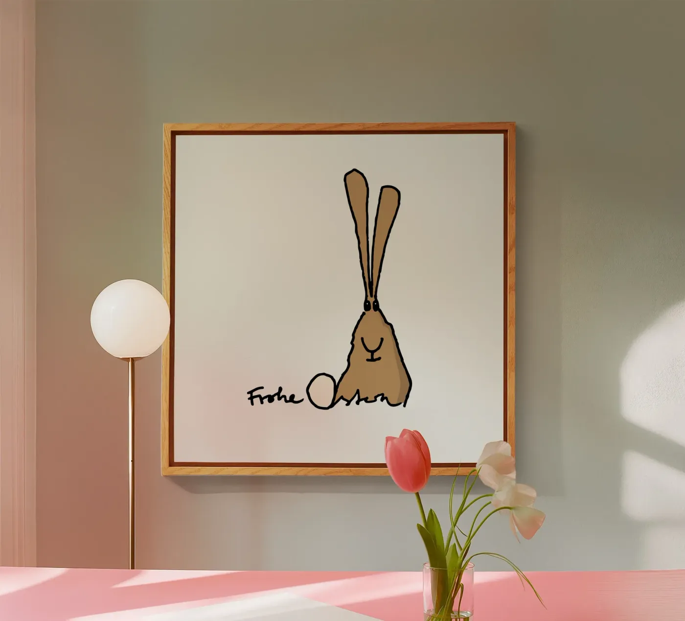 Happy Easter acryl van Face & Content