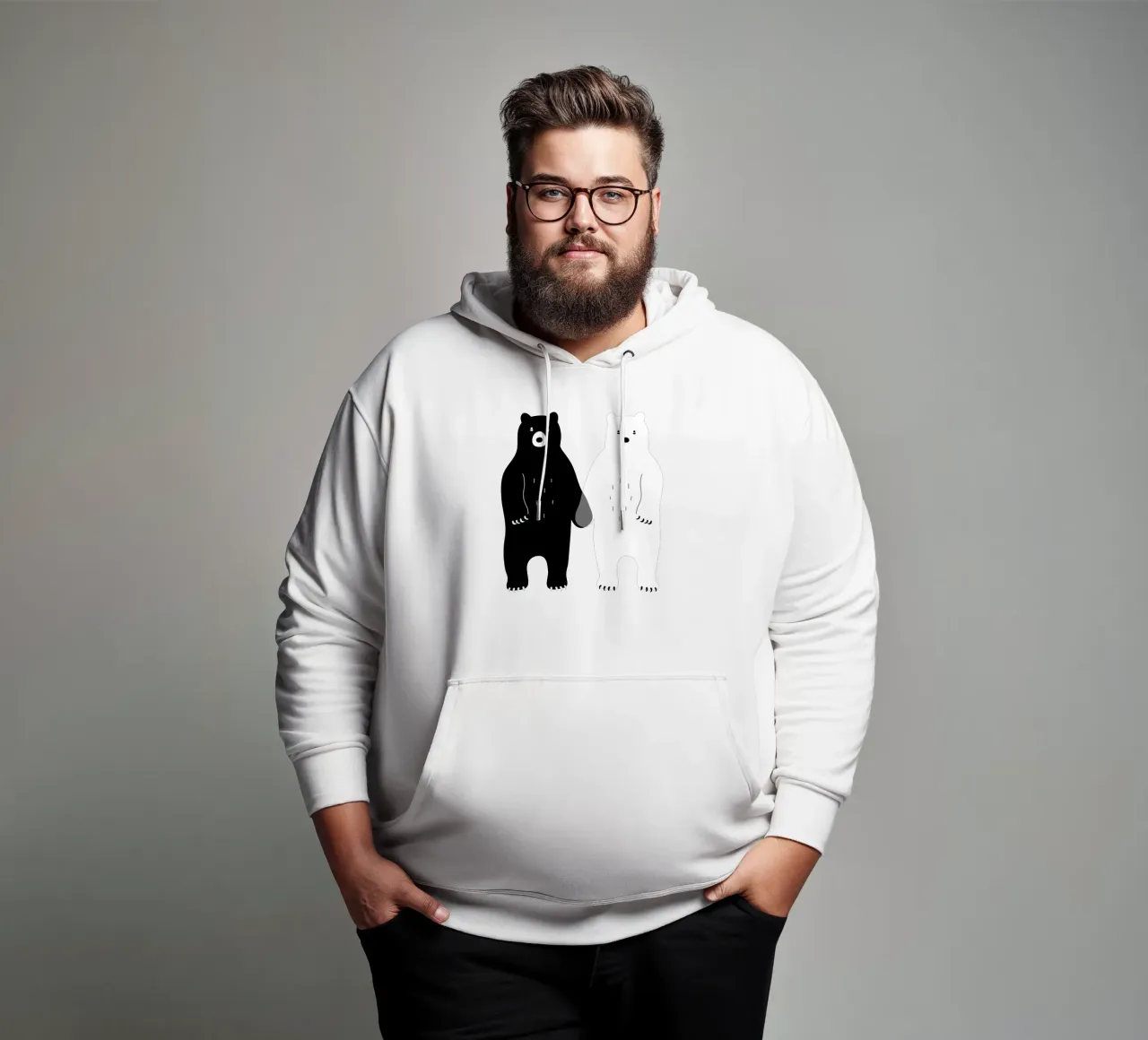 Due orsi felpa con cappuccio da Andy Westface