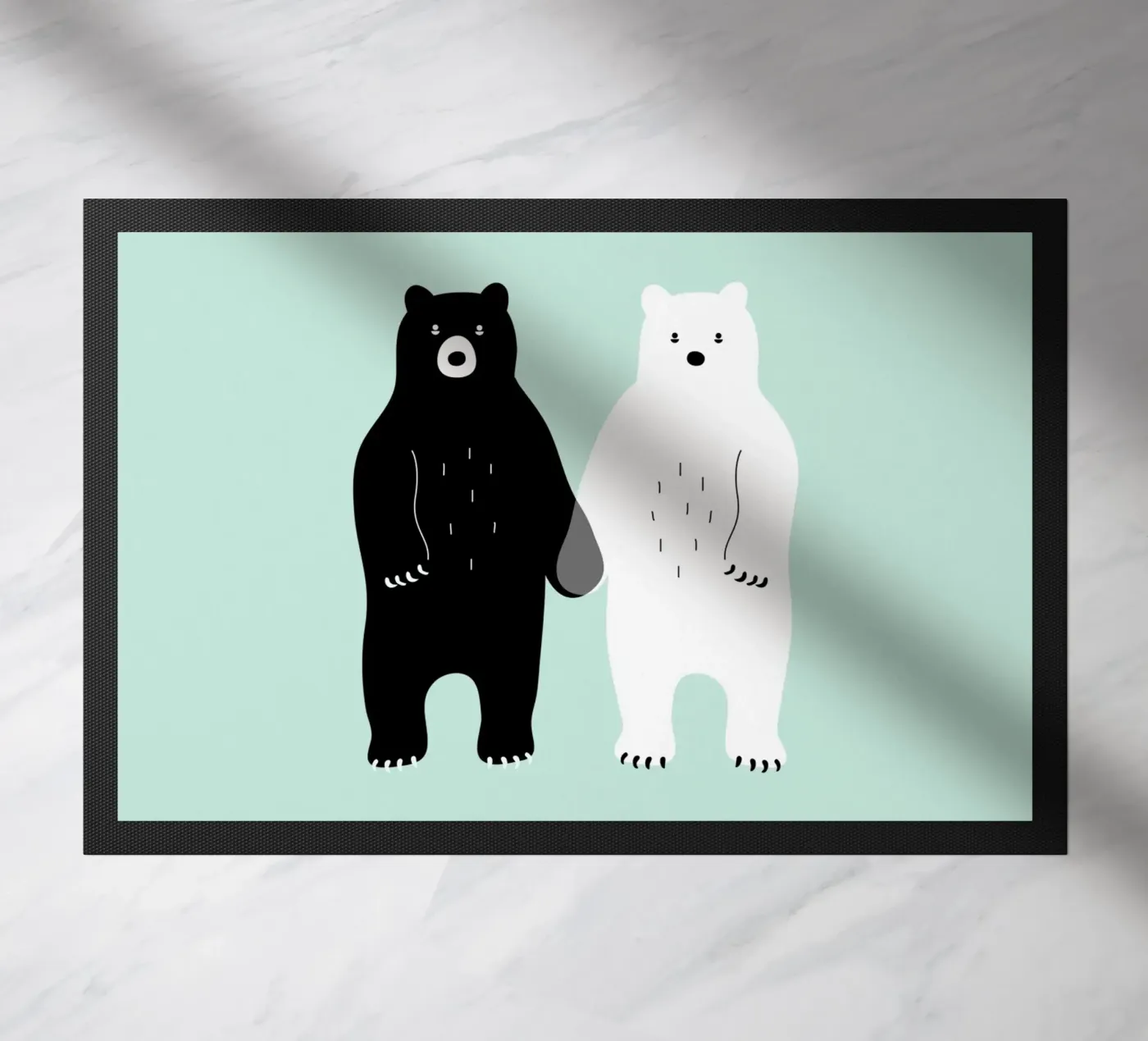 Two Bears deurmat van Andy Westface