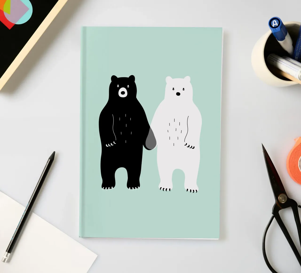Two Bears notebook by Andy Westface