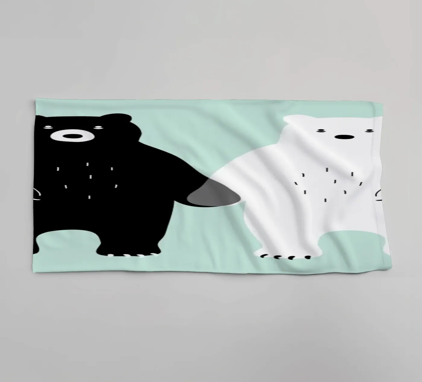 Two Bears Handtuch von Andy Westface