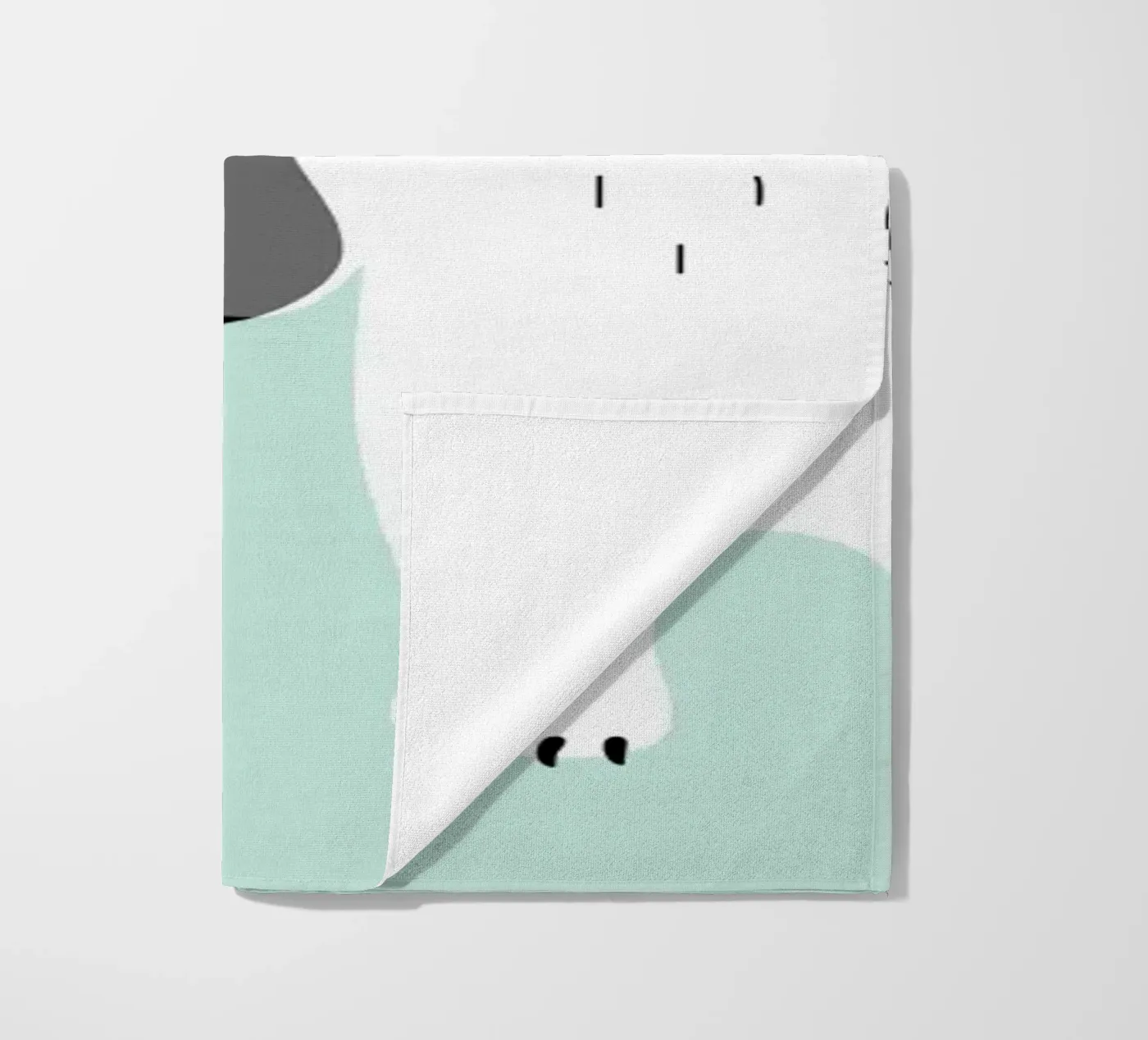 Twee Beren strandhanddoek van Andy Westface