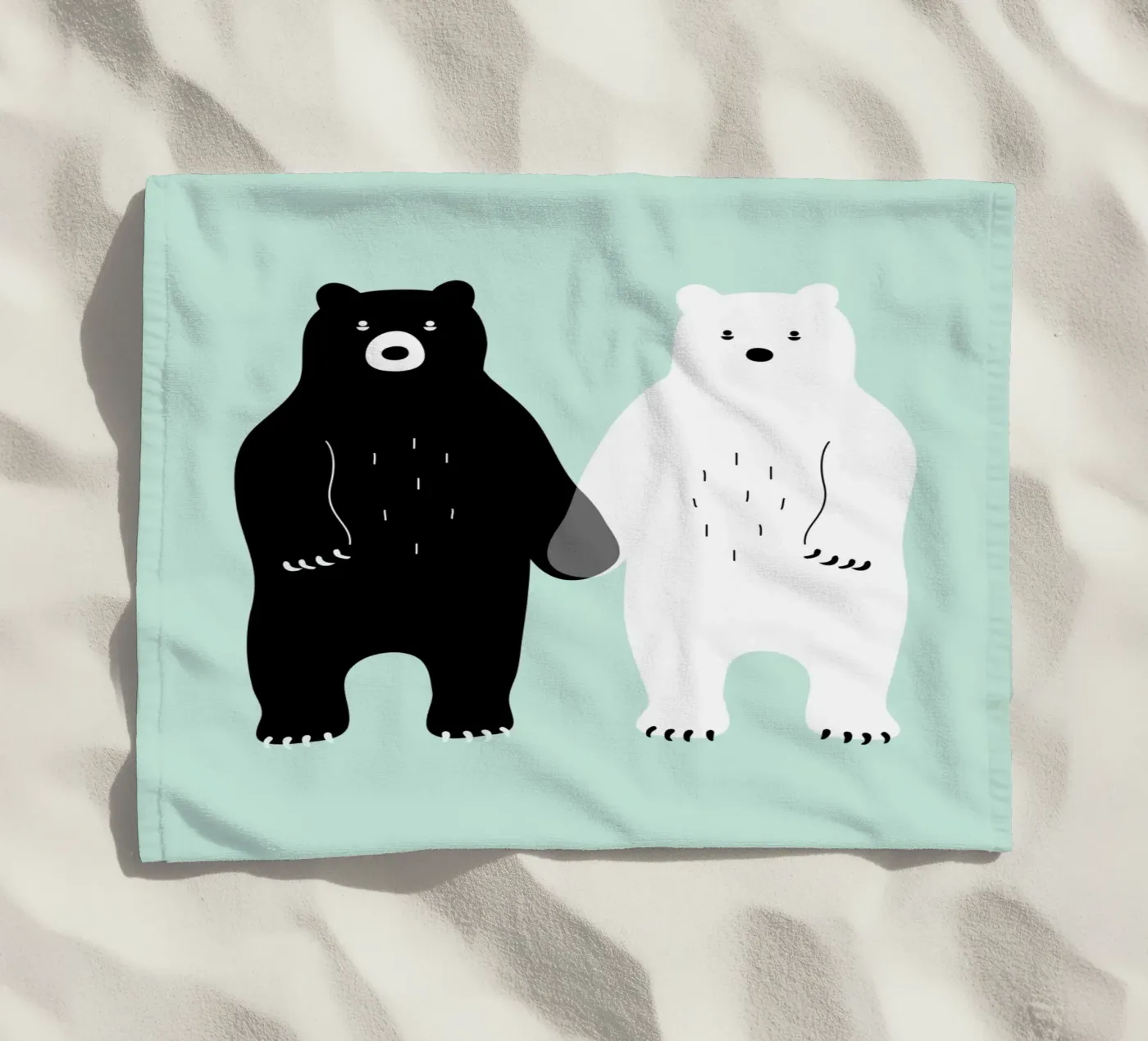 Deux ours serviette de plage de Andy Westface