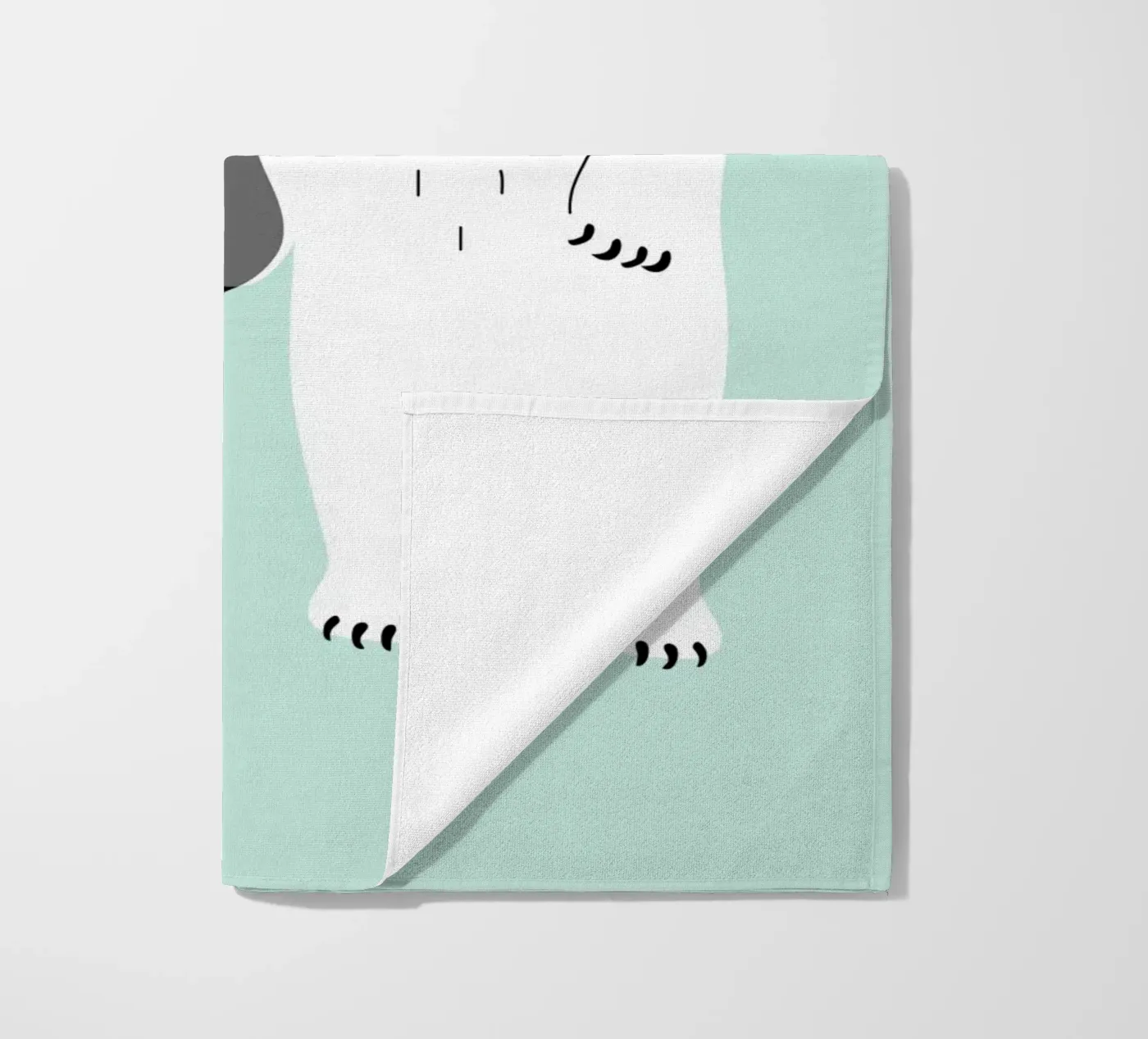 Twee Beren strandhanddoek van Andy Westface