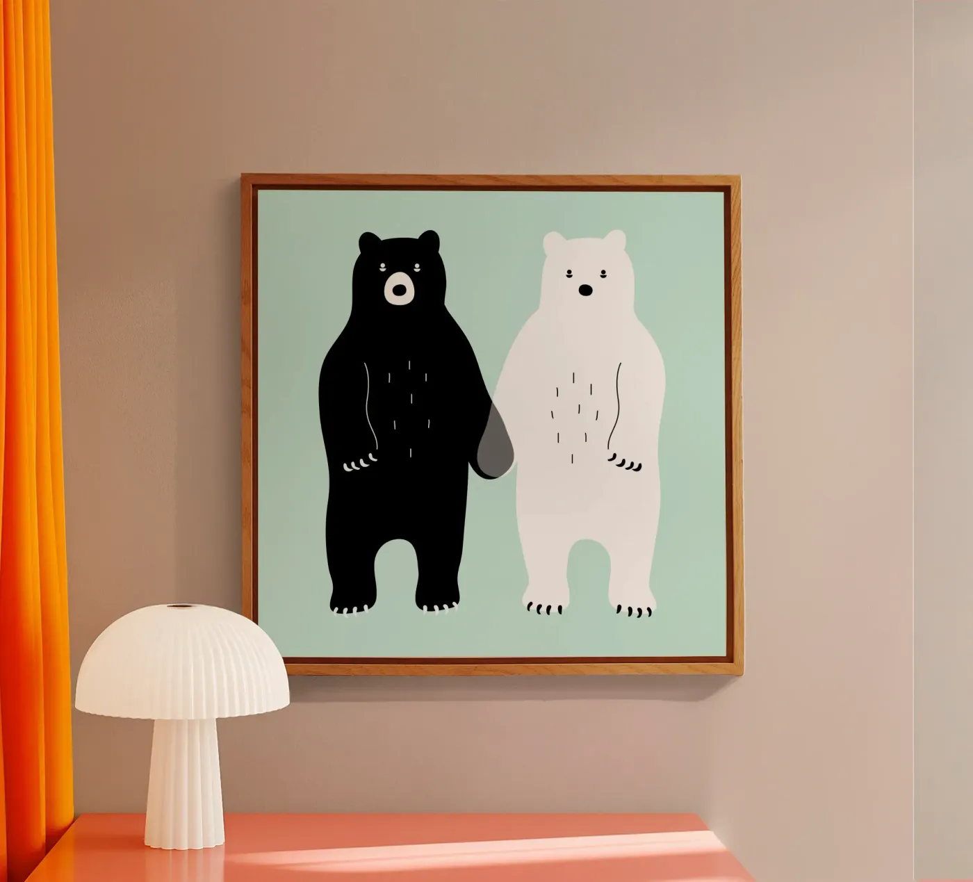 Two Bears plexiglas de Andy Westface
