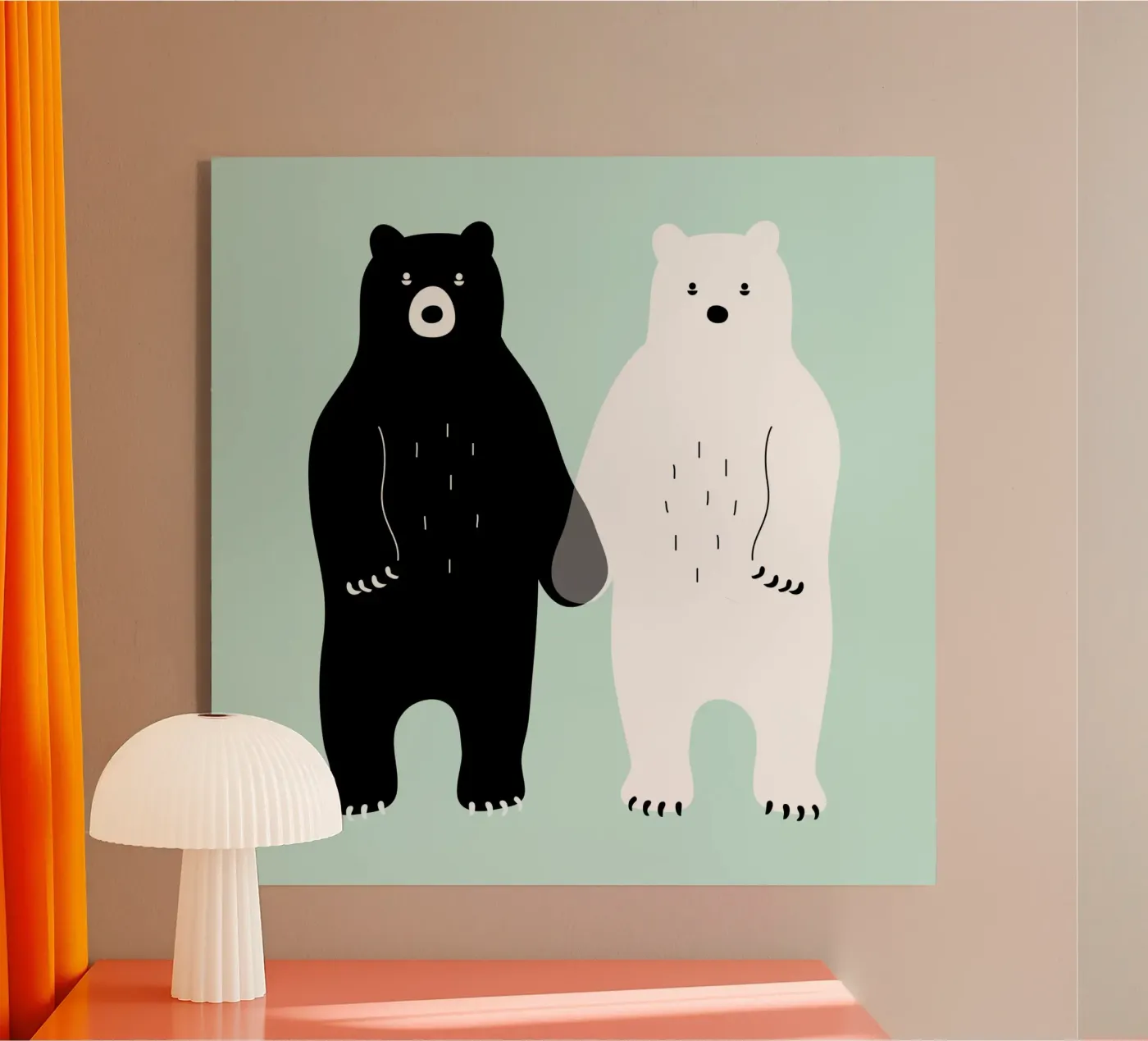 Two Bears plexiglas de Andy Westface