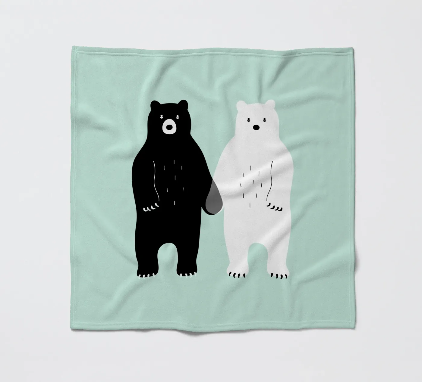 Two Bears Fleecedecke von Andy Westface