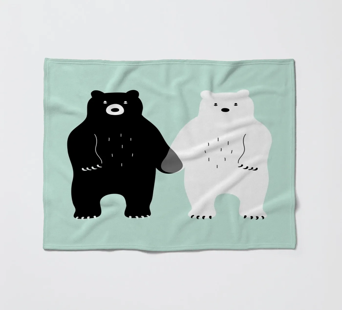 Two Bears Fleecedecke von Andy Westface