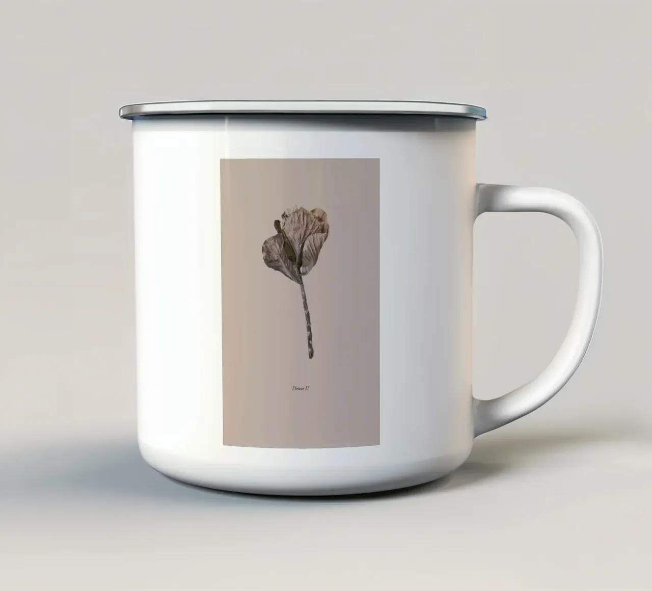Botanico II tazza in smalto da Elena Veronese