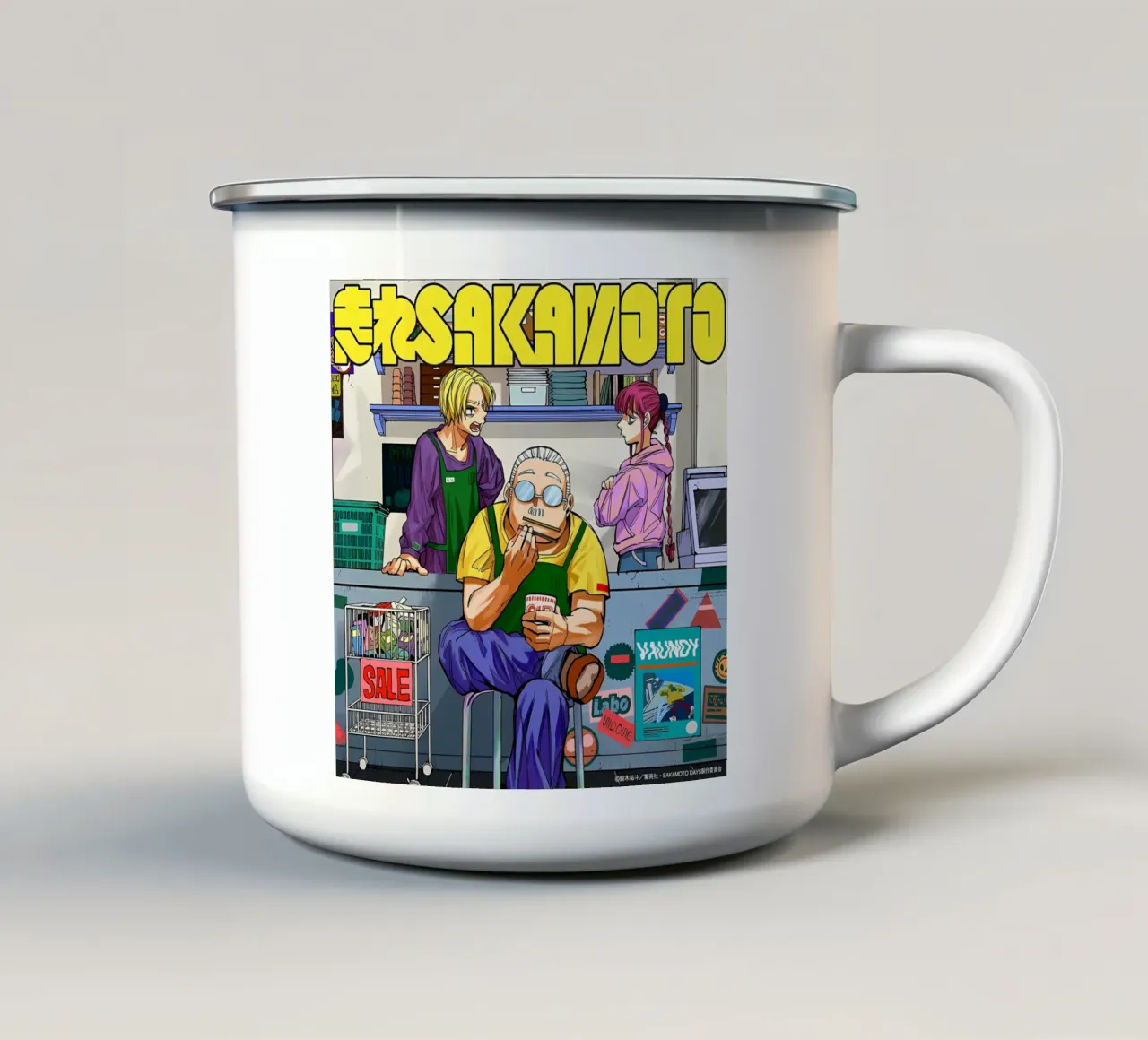 giorni sakamoto tazza in smalto da Manh beo