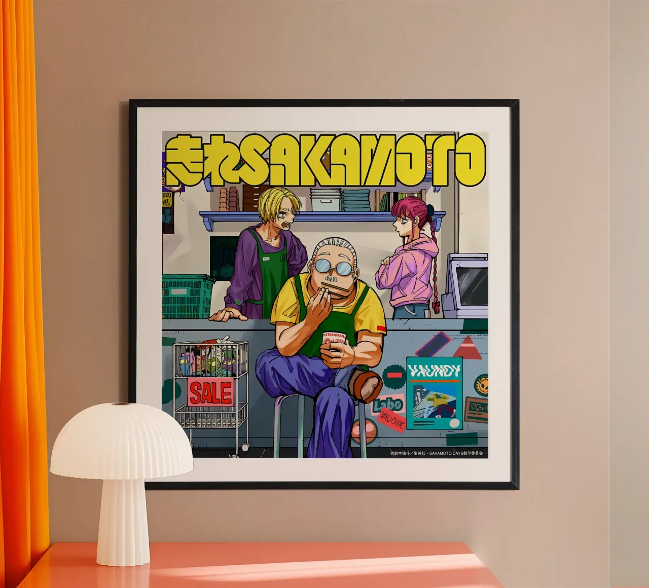 jours sakamoto poster avec cadre en plastique de Manh beo