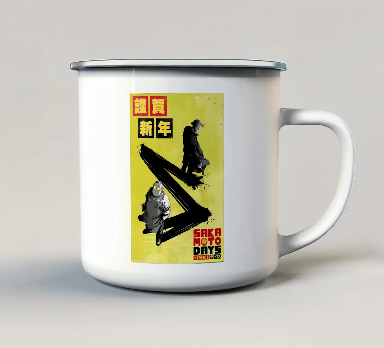 giorni sakamoto tazza in smalto da Manh beo
