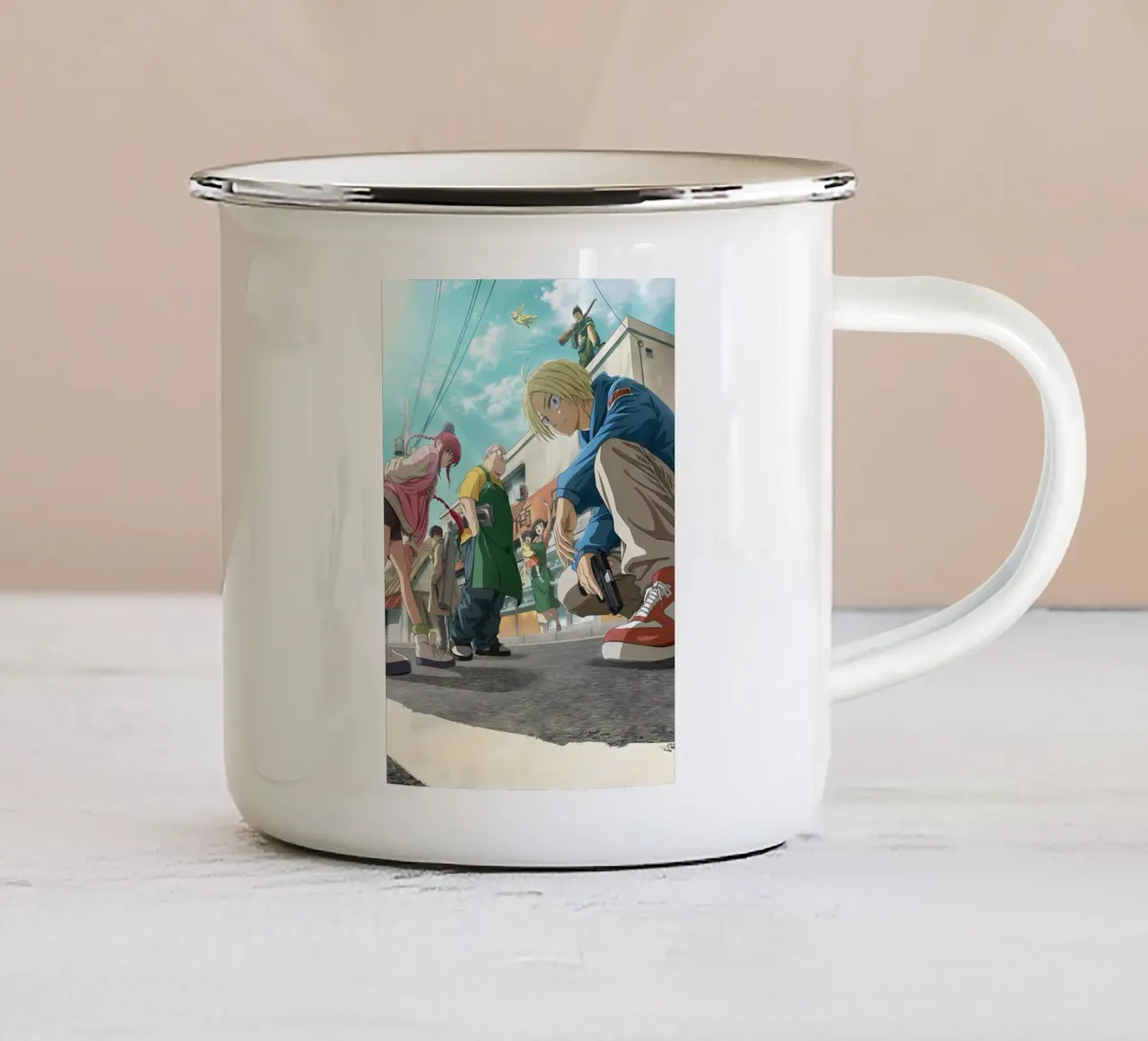 giorni sakamoto tazza in smalto da Manh beo
