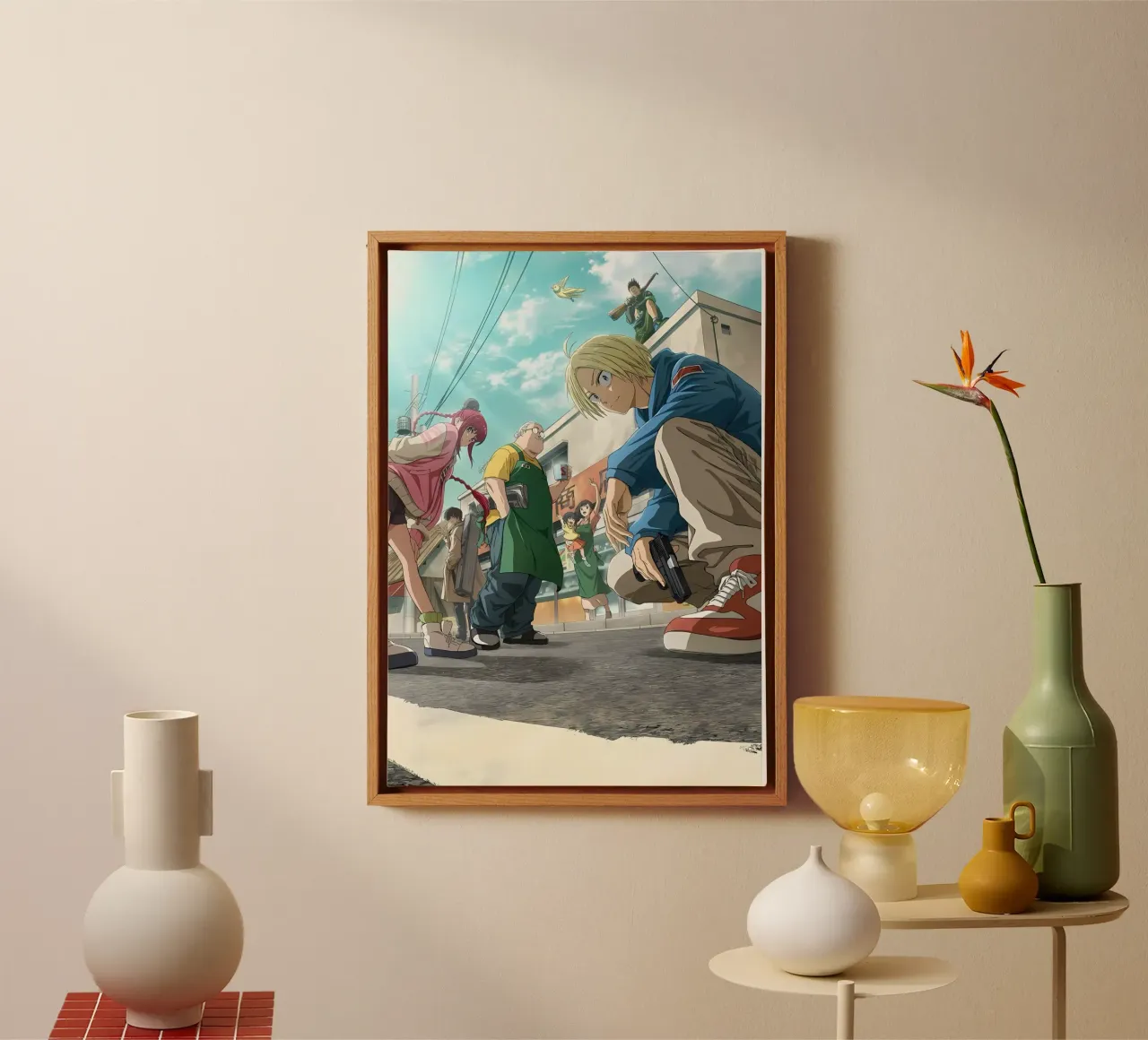 sakamoto days canvas with Floater frame by Manh beo