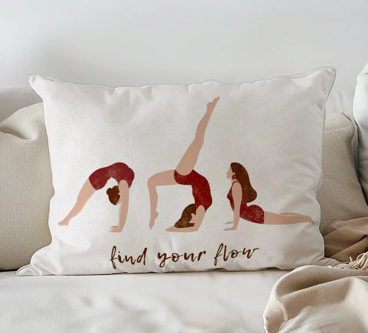 Trova il tuo flusso III cuscino da ArtDesign by KBK